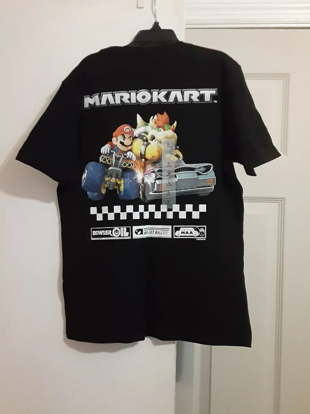 New! Mario Kart T-Shirt Boys Size L Short Sleeve